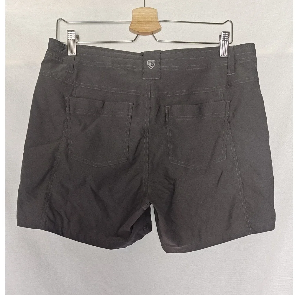 Kuhl Trekr Hiking Shorts 12 Dark Gray Outdoor Stretch Trail Utility 5.5" 6356 - Picture 2 of 9